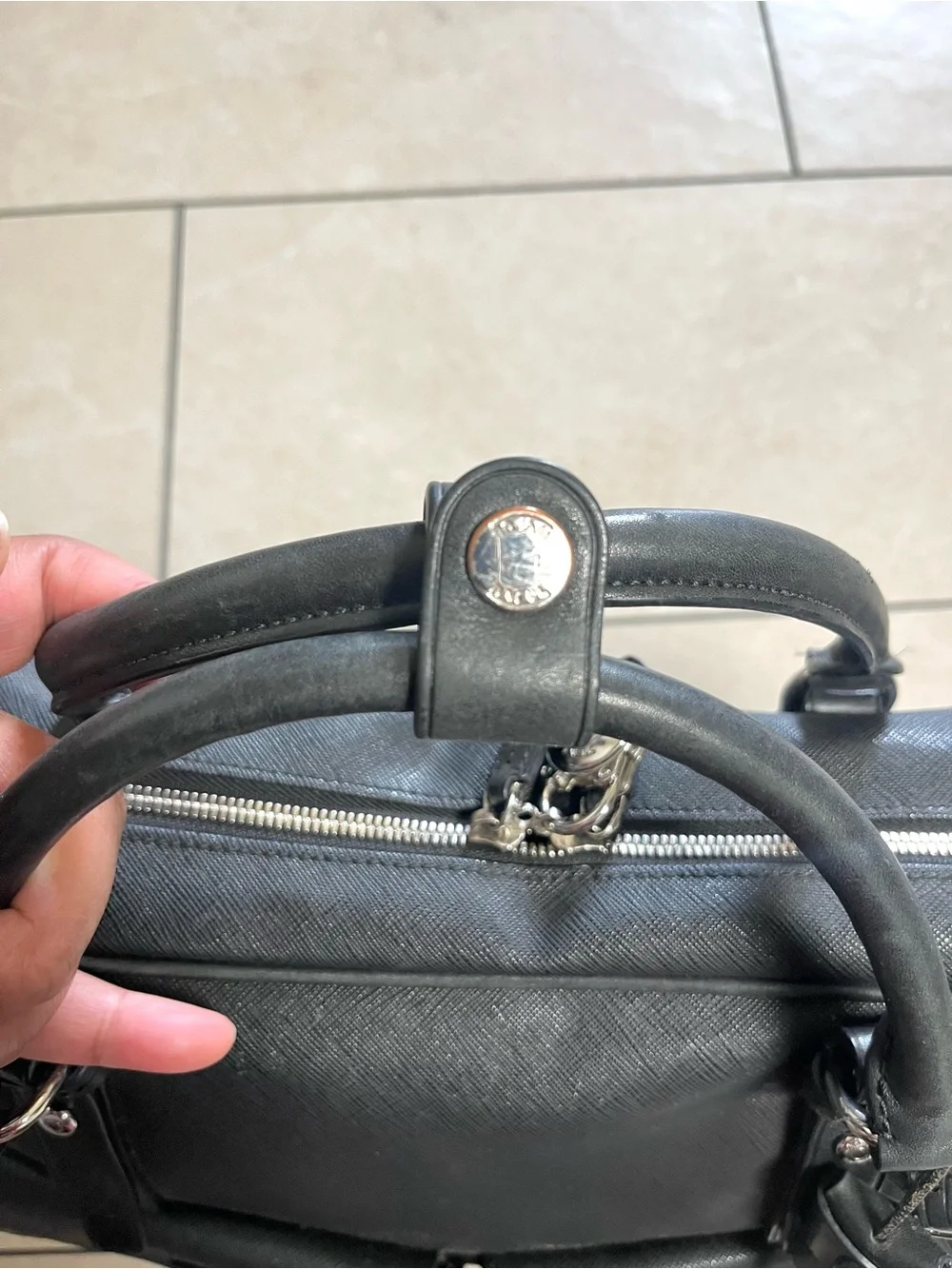 Tumi Black Leather Briefcase Bag (Read First)